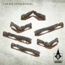 Tabletop Scenics Village Stone Fences 1