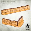 Tabletop Scenics Village Stone Fences 3