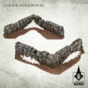 Tabletop Scenics Village Stone Fences 5