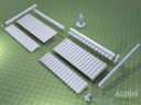 3D Alien Worlds Set Of Rooftile Panels 3