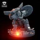 Puppets War Superhero Landing Striker (3D Resin Print) 4