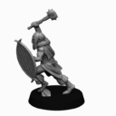 Unreleases Miniatures Tribal Warriors 14