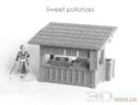 3DAlienWorlds Samurai Market Stalls Set 12