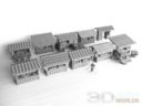 3DAlienWorlds Samurai Market Stalls Set 5