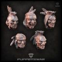 PuppetsWar Native American Heads 002