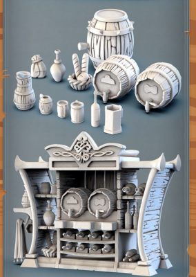 STL Miniatures: 3D Printable Fantasy NPC – Brückenkopf-Online.com – das ...