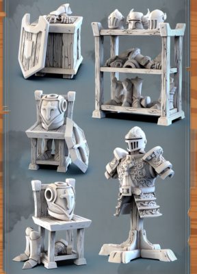 STL Miniatures: 3D Printable Fantasy NPC – Brückenkopf-Online.com – das ...