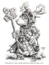 Dark Sword Miniatures Mole Druid With Staff 5