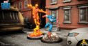 AMG Atomic Mass Marvel Captain America Human Torch