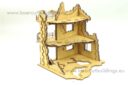 Lasercut Buildings Ruins Of Residential Building 4