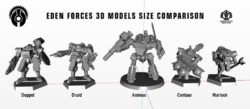 DP9 Eden Animus Fire Support Golem 3D Model Preview 6