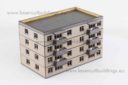 Lasercut Buildings Multi Family Block Scale 15mm:1 100, 20mm : 1 72 76, 28mm:1 56 Prepainted Version 6
