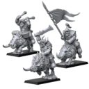 Punga Orc Boar Rider Command Group 3x