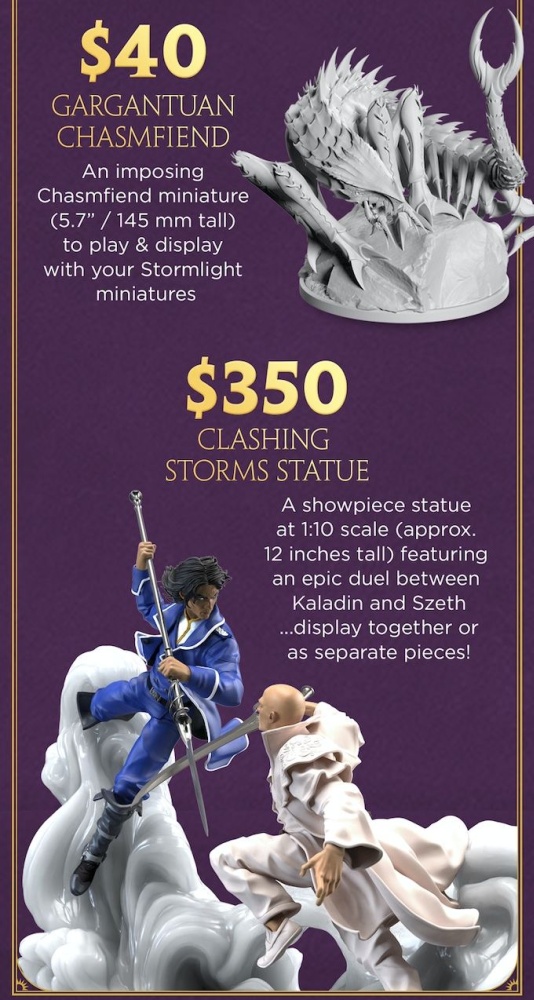 Track Stormlight Premium Miniatures's Kickstarter campaign on BackerTracker