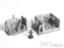 3D Alien Worlds Ruined Hut Model Print Preview 4