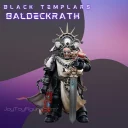 JT JoyToy Action Figure Warhammer 40K Black Templars Marshal Baldeckrath