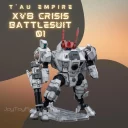 JT JoyToy Action Figure Warhammer 40K T’au Empire Xv8 Crisis Battlesuit 01