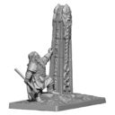 Mithril Miniatures MZ708 Lord Of The Rings 'GIMLI™ And The DURIN™ Stone' Resin Vignette 2