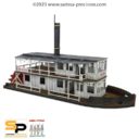 SP Colonial Paddle Steamer With Wood Planking 1