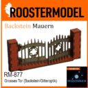 Roostermodel Grosses Gittertor (Backsteinmauern)