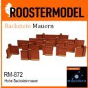 Roostermodel Hohe Backsteinmauern