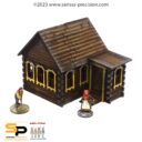 SP Destroyed East European House (28mm) 1