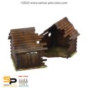 SP Destroyed East European Outhouse Barn (28mm) 3