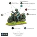 WG Bolt Action Bersaglieri Moto Guzzi GT17 Motorbike With LMG A 4