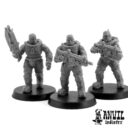 AI Exo Lord Coalition Marine Rifle Squad Static Posing 1