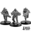 AI Slim Build Female Exo Lord Coalition Marine Rifle Squad Dynamic Posing 1