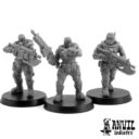 AI Slim Build Female Exo Lord Coalition Marine Rifle Squad Static Posing 1