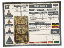 Achtung Panzer Panther Datacard 1