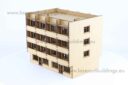 Lasercut Buildings A Block Of Flats With Balconies 1