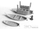 3D Alien Worlds Samurai Fishing Village 7