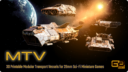 MTV Modular Trading Vessels 3d Printable 28mm Spaceships 1