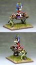 Khurasan Miniatures Huaca Spirit Mage On Litter With Caiman Knight Bearers