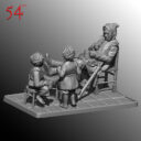 Mithril Miniatures Strider Meets Mr. Underhill – 54mm UV Resin Miniature 2