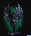 The Elven King Mask With Light Up Display Stand 1