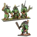 Mantic Kings Of War Halfling Forest Troll Gunners And Sergeant Preorder 1