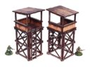 WW2 Pacific Guard Tower (2) PREPAINTED 2