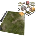 Fantasy Battlefield Terrain Pack & 6x4ft Jungle Mat Bundle 1