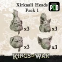 Mantic Games Kings Of War Xirkaali Warriors Alternative Heads Pack 1