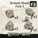 Mantic Games Kings Of War Xirkaali Warriors Alternative Heads Pack 2