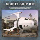 Bombshell Miniatures Scout Ship Kit 1
