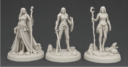 Female Adventurers 3D Printable Female Miniatures 3